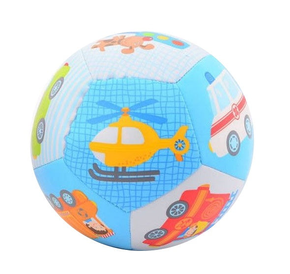 softbal Happy World jongens 14 cm blauw