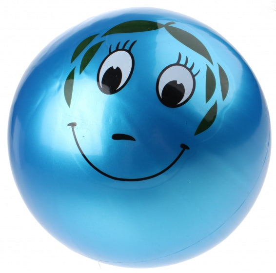 speelbal Smiley junior 20 cm blauw