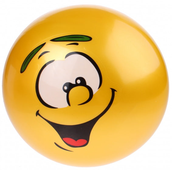 speelbal Smiley junior 20 cm geel