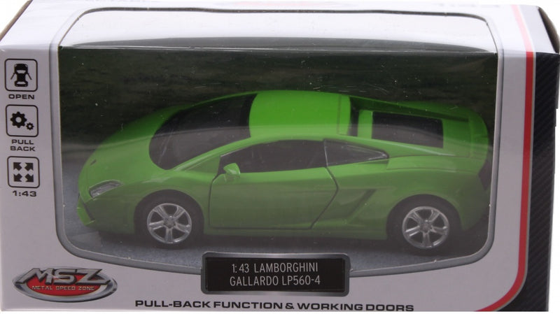 sportauto schaalmodel 1:43 8 cm Lamborghini groen