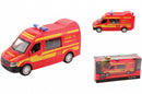 Super Cars Brandweerbus met licht en geluid 1:32 rood