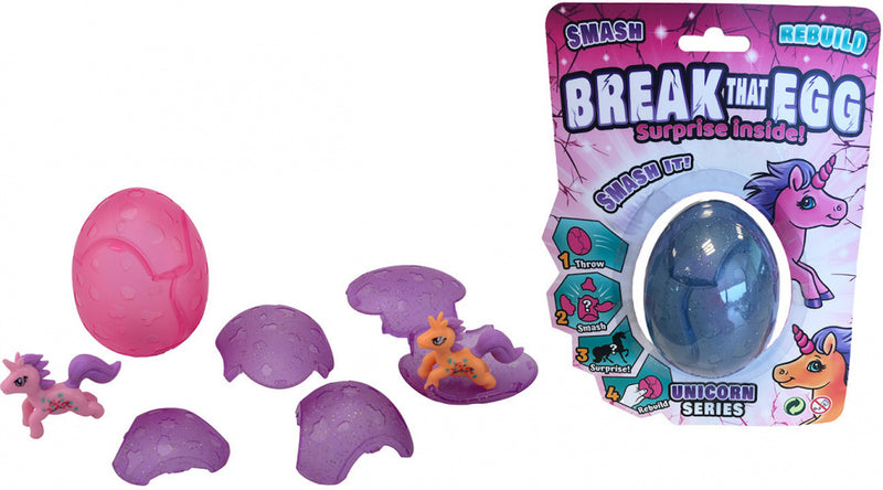 verrassings-ei Break That Egg Eenhoorn meisjes blauw