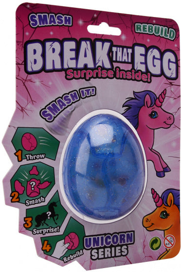 verrassings-ei Break That Egg Eenhoorn meisjes blauw