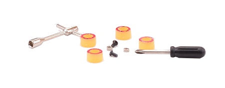 vinger skateboard rood 7-delig 9 cm
