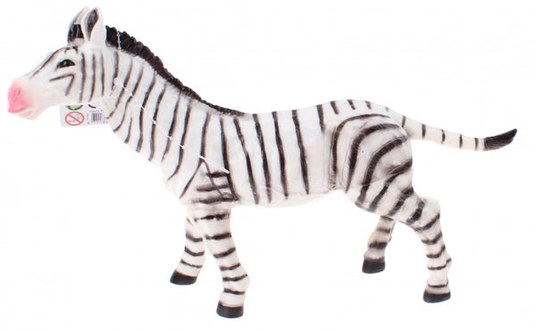 zebra Animal World 28 cm wit/zwart