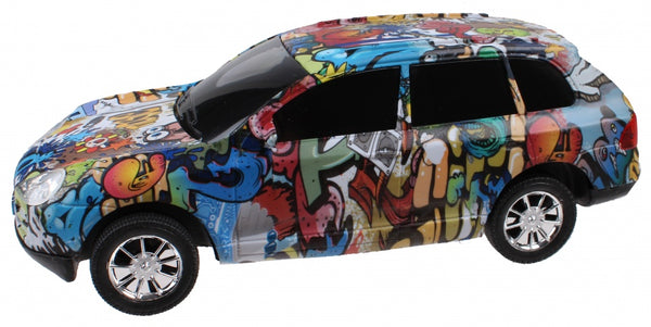 Auto met graffiti 25 cm 8221