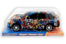 Auto met graffiti 25 cm 8221