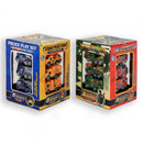 auto's bouw/politie/leger/brandweer 12-delig 8 cm