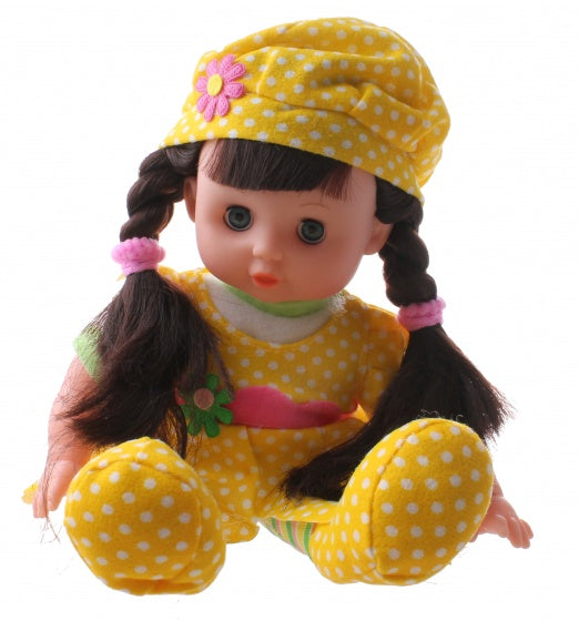 babypop Flowergirl 29 cm geel