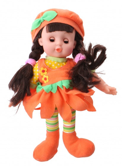 babypop Flowergirl 29 cm oranje