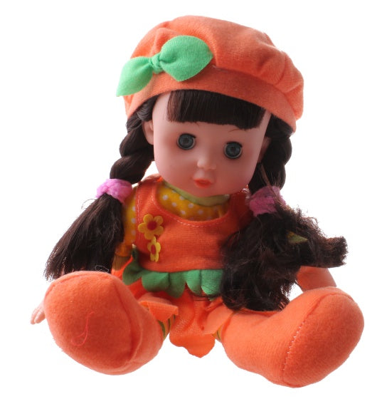 babypop Flowergirl 29 cm oranje