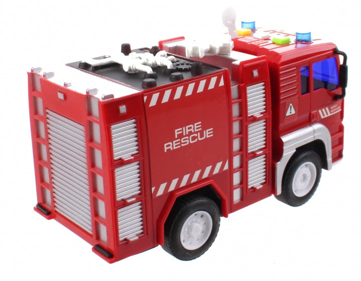 brandweerauto Firefighter jongens 18 cm rood