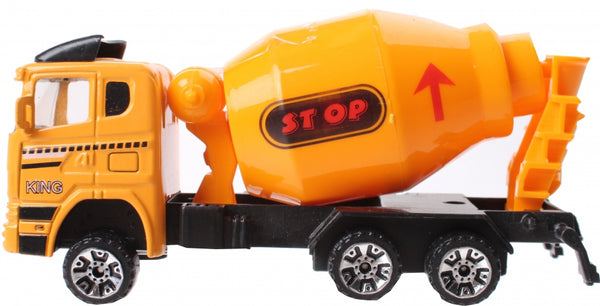 cementwagen jongens 12 cm geel