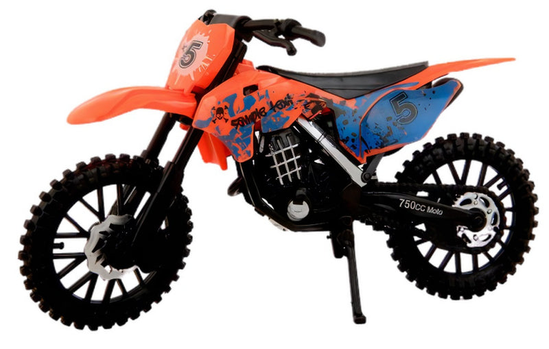 crossmotor 17 cm jongens 1:12 oranje