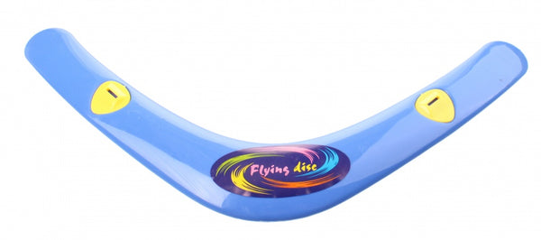 Flying Disc boomerang met fluit 38 cm blauw