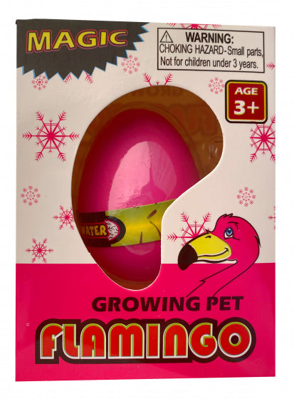 groei-ei flamingo meisjes 6 cm roze