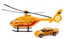 helikopter reddingsdienst diecast 18 cm geel 2-delig