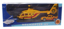 helikopter reddingsdienst diecast 18 cm geel 2-delig