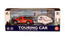 jeep Touringcar junior 15 cm die-cast rood/wit 2-delig