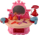 kaptafel junior 25,5 x 23 x 17 cm roze 24-delig