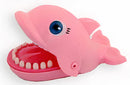 kinderspel bijtende dolfijn junior 20 cm roze