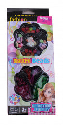 kralenset Gemstone ronde kralen groen/paars