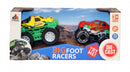monstertruck Bigfoot 7 cm die-cast geel/rood 2 stuks