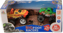 monstertruck Bigfoot 7 cm die-cast geel/groen 2 stuks