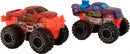 monstertruck Bigfoot 7 cm die-cast paars/rood 2 stuks