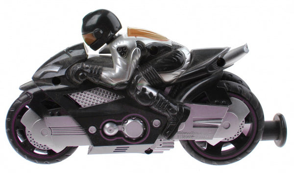 motor met afschietfunctie jongens 15 cm oranje/paars