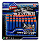 navulling bullit refill foam oranje/blauw 30-delig