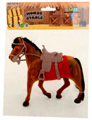 paard junior 22 x 18 cm bruin/rood 3-delig