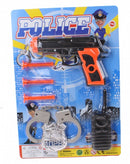 politieset 5-delig zwart/oranje