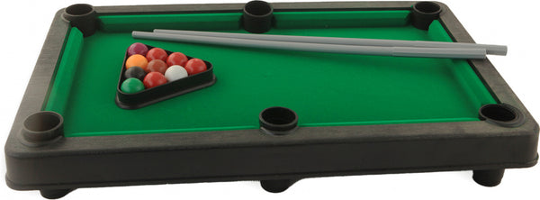 pool- en biljartspel 37,5 x 23,5 cm groen 14-delig
