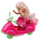 pop Patty met scooter 12 cm meisjes roze 3-delig