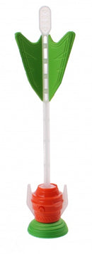 raket met zuignap en lichteffect 21 cm groen