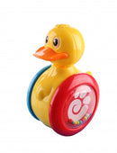 rollende eend 13 cm geel