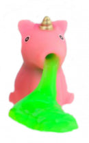 slijm eenhoorn junior 7,5 cm siliconen roze/groen