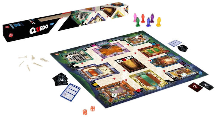 speelmat Cluedo 61 x 61 cm 47-delig