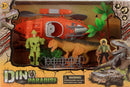 speelset Dino Paradise junior oranje/groen 68-delig