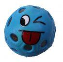 stressbal emoji junior 6 cm rubber blauw
