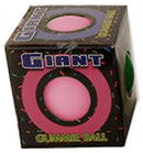 stressbal Glimmie Ball 10 cm rubber neon roze