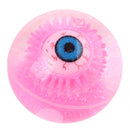 stuiterbal met oog 6,5 cm roze