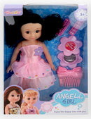 tienerpop Angell Girl 27 cm zwart/roze
