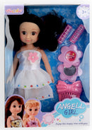 tienerpop Angell Girl 27 cm zwart/wit