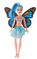 tienerpop met vleugels Fairy Princess 20 cm blauw