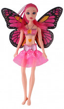 tienerpop met vleugels Fairy Princess 20 cm roze