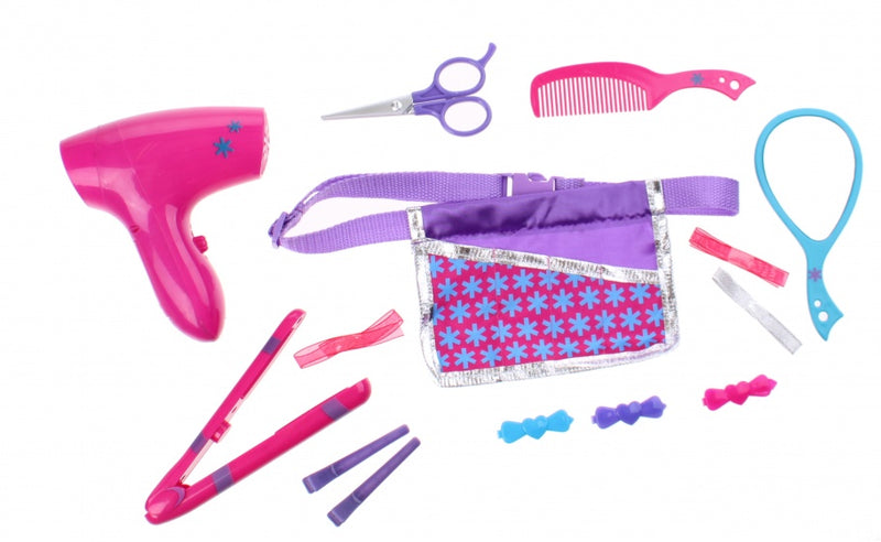 verkleedset Kapper meisjes 14-delig roze
