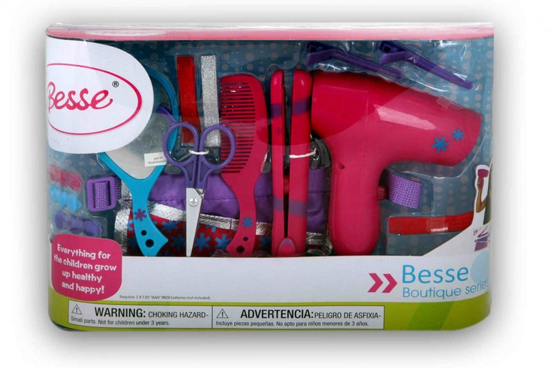verkleedset Kapper meisjes 14-delig roze