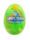 verrassings-ei Deformation Egg Eenhoorn 8,5 cm groen